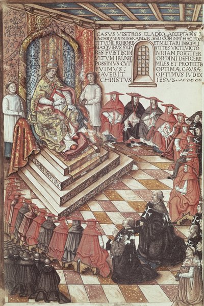 Pope Clement VII (1478-1534) with His Cardinals by Italian School